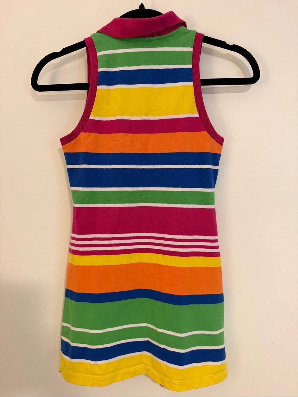 Ralph Lauren Girls' Multicolor Striped Polo Tank Dress